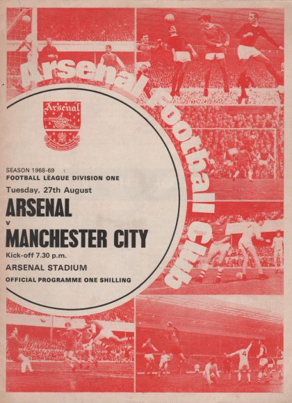 Arsenal v Manchester City 27-Aug-1968