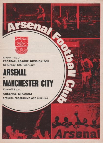 Arsenal v Manchester City 06-Feb-1971