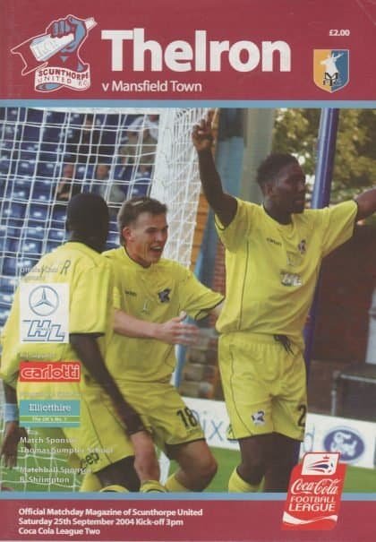 Scunthorpe United v Mansfield Town  25-Sep-2004