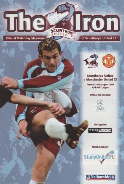 Scunthorpe United v Manchester United XI  22-Aug-2003