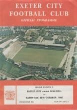 Exeter City v Millwall  16-Oct-1982