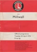 Charlton Athletic v Millwall  25-Apr-1972