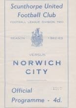 Scunthorpe United v Norwich City  26-Apr-1963