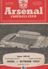Arsenal v Nottingham Forest 1-Sep-1959
