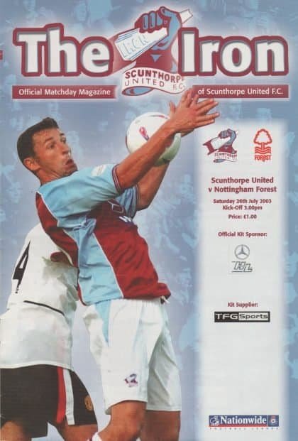 Scunthorpe United v Nottingham Forest  26-Jul-2003