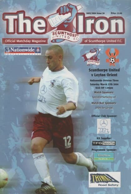 Scunthorpe United v Leyton Orient 27-Mar-2004