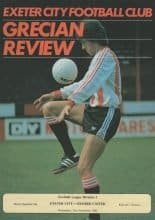Exeter City v Oxford United 12-Nov-1980