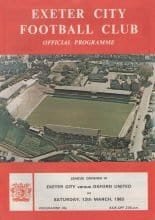 Exeter City v Oxford United 12-Mar-1983