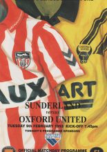 Sunderland v Oxford United 09-Feb-1993