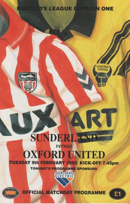 Sunderland v Oxford United 09-Feb-1993