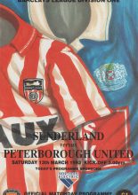 Sunderland v Peterborough United 13-Mar-1993