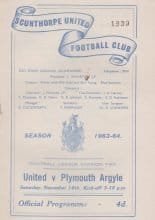 Scunthorpe United v Plymouth Argyle   16-Nov-1963