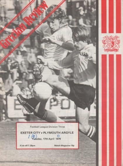 Exeter City v Plymouth Argyle 17-Apr-1979