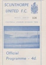 Scunthorpe United v Plymouth Argyle  06-Oct-1962