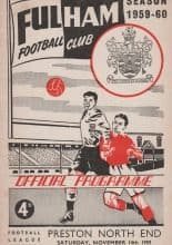 Fulham v Preston North End  14-Nov-1959