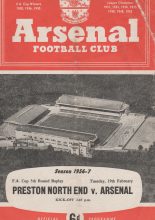 Arsenal v Preston North End 19-Feb-1957