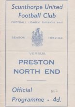 Scunthorpe United v Preston North End 26-Mar-1963