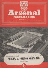 Arsenal v Preston North End 05-Feb-1955