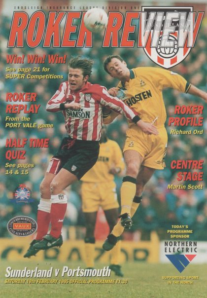 Sunderland v Portsmouth 18-Feb-1995