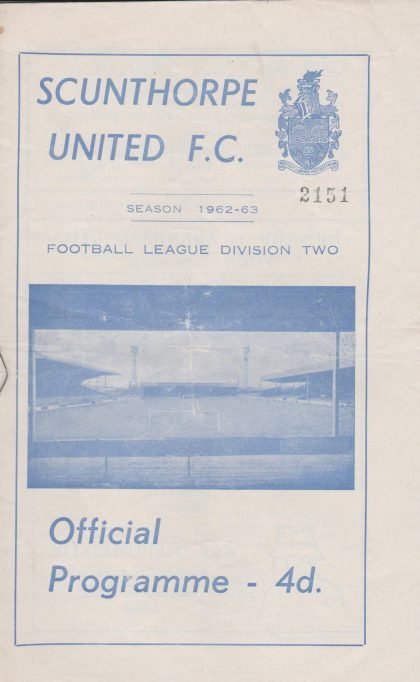 Scunthorpe United v Portsmouth 19-Oct-1962