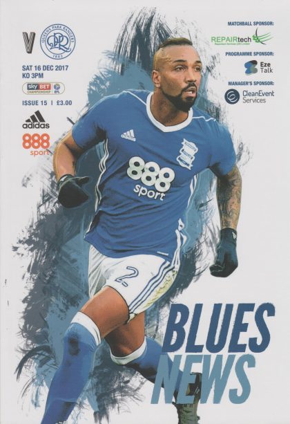 Birmingham City v Queens Park Rangers  16-Dec-2017