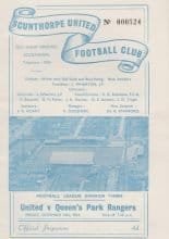 Scunthorpe United v Queens Park Rangers  18-Dec-1964