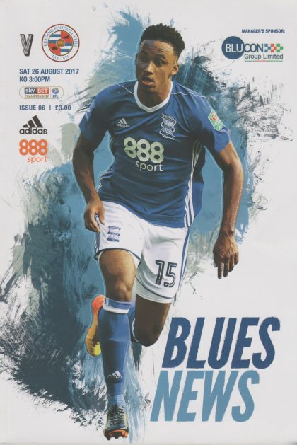 Birmingham City v Reading  26-Aug-2017