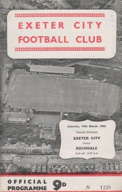 Exeter City v Rochdale  15-Mar-1969