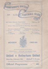 Scunthorpe United v Rotherham United   08-Feb-1964