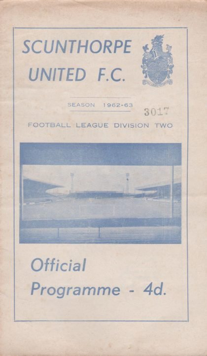 Scunthorpe United v Rotherham United 08-Sep-1962