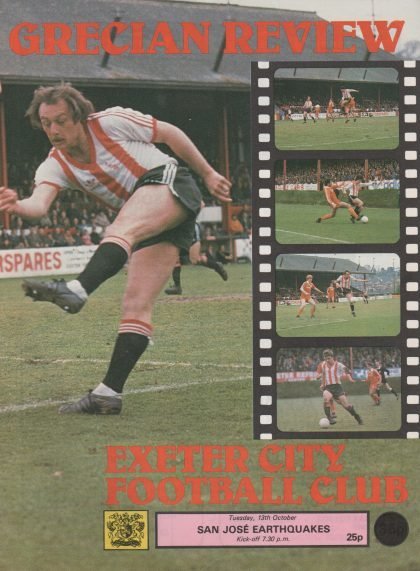 Exeter City v San Jose Earthquakes    13-Oct-1981