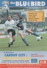 Cardiff City v Scunthorpe United 11-Nov-1997
