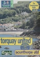 Torquay United v Scunthorpe United 22-Nov-1997