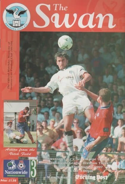 Swansea City v Scunthorpe United 23-Aug-1997