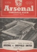 Arsenal v Sheffield United 12-Nov-1955