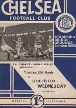 Chelsea v Sheffield Wednesday 12-Mar-1968