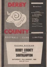 Derby County v Southampton 21-Aug-1965