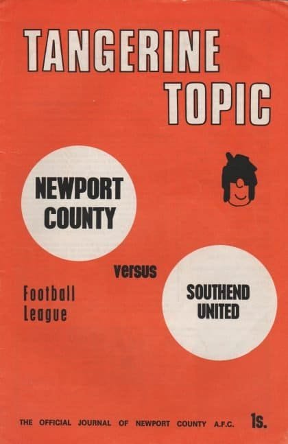 Newport County v Southend United  15-Jan-1971