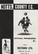 Notts County v Southend United 18-Mar-1970