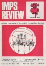 Lincoln City v Southend United  01-Apr-1972