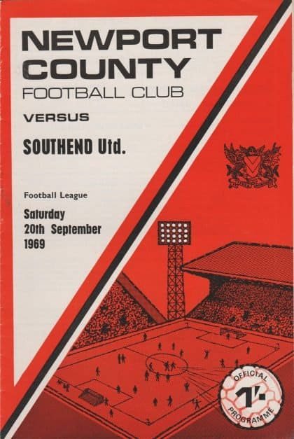 Newport County v Southend United 20-Sep-1969