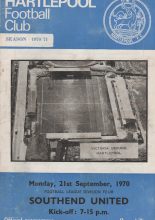 Harlepool United v Southend United  21-Sep-1970