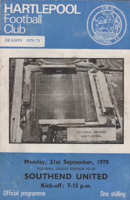 Harlepool United v Southend United  21-Sep-1970
