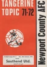 Newport County v Southend United  22-Jan-1972