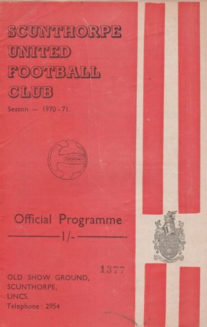 Scunthorpe United v Southend United  22-Aug-1970