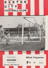 Exeter City v Southend United 28-Feb-1970