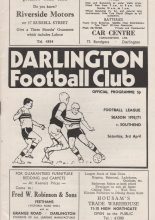 Darlington v Southend United  03-Apr-1971