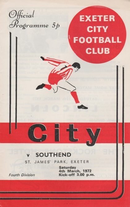 Exeter City v Southend United  04-Mar-1972
