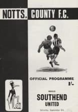 Notts County v Southend United 05-Sep-1970