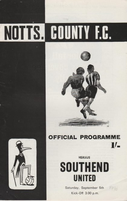Notts County v Southend United 05-Sep-1970